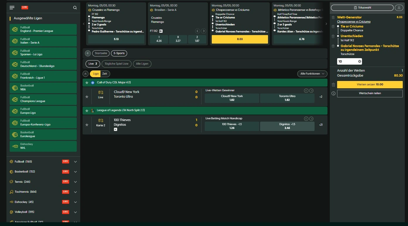 Casinia eSports Wettbewerbe – grosse Preisgelder gewinnen